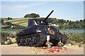 SX8242 : Tank memorial, Slapton Sands by Chris Allen