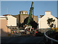 SX9373 : Fore Street bridge works, early Sunday morning by Robin Stott