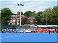 SE3321 : Blue hockey pitch, College Grove sports ground by Christine Johnstone