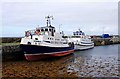 M2308 : Rose of Aran and Queen of Aran at New Pier, Ballyvaughan, Co. Clare by P L Chadwick