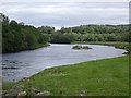 NO5697 : Islet in the River Dee by Stanley Howe