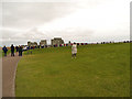 SU1242 : Visitors at Stonehenge by David Dixon