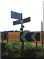 TM3775 : Roadsign on the B1117 Walpole Road by Geographer