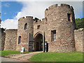 SJ5459 : Beeston castle: gateway by Stephen Craven