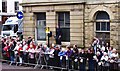 SD5429 : Preston Guild Trades Procession 2012 (001) - awaiting the arrival of the procession in Earl Street, Preston by P L Chadwick