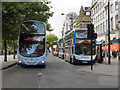 SJ8498 : Buses at Piccadilly by David Dixon