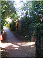 TM3863 : Footpath junction on the footpath to Mill Road by Geographer