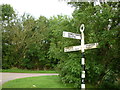 NY1553 : A roadsign at Seaville by Ian S