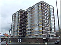 SD4565 : Flats on the seafront at Bare near Morecambe by Malc McDonald