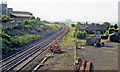 NT7771 : Cockburnspath station (remains), 1988 by Ben Brooksbank