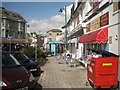 SX9472 : Bus shelter and frontages, Esplanade by Robin Stott