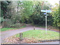 SP9436 : Footpath sign, Aspley Guise by Malc McDonald