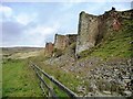 SE7098 : Former calcining kilns alongside former railway by Christine Johnstone