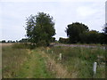 TM3863 : Footpath to Clays Hills & railway to Leison by Geographer