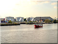 SJ8097 : Manchester Ship Canal, Salford Quays by David Dixon