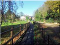 TG2620 : Path and driveway to Hautbois House by Helen Steed