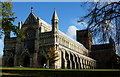 TL1407 : St Albans Cathedral by Peter Trimming