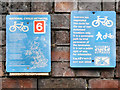 SJ8894 : National Cycle Network Signs by David Dixon