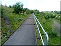 ST1097 : Stepped ramp, Taff Bargoed Millennium Park, Trelewis by Jaggery