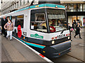 SJ8498 : Metrolink Poppy Tram by David Dixon