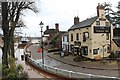 SO8540 : Upton's flood wall a success, Waterside, Upton by Bob Embleton