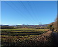 ST2992 : Rural power lines, Llantarnam by Jaggery