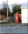 SS8383 : Red phonebox and a flight of steps, Victoria Road, Kenfig Hill by Jaggery