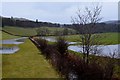 NT2239 : Flooded fields near Manor Bridge by Jim Barton