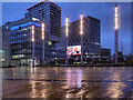 SJ8097 : The Piazza, MediaCityUK by David Dixon