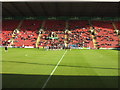 SJ7054 : South Stand and pitch - Gresty Road ground of Crewe Alexandra by Peter Turner