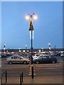 SJ3563 : Lamppost at Broughton Shopping Centre by John S Turner