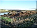 SE4133 : Spoil heaps off Sturton Grange Lane by Christine Johnstone