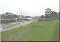 TR0161 : Sailing barges moored beside Faversham Creek by John Baker