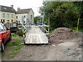 SO1533 : River Ennig footbridge, Talgarth by Jaggery