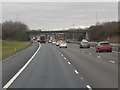 SP4741 : Northbound M40, Bridge at Junction 11 by David Dixon