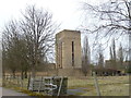 TL2783 : RAF Upwood - Old water tower by Richard Humphrey