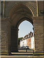 SP2864 : Base of the tower, St Mary's Church, Warwick by Robin Stott