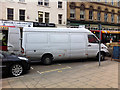 SE0925 : White van unloading on Northgate, Halifax by Phil Champion