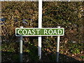 TM5399 : Coast Road sign by Geographer