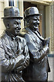 SD2878 : Stan and Ollie outside the Coronation Hall by Peter Turner