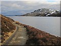 NN8027 : Loch Turret and track by Richard Webb