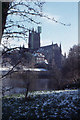 SO8454 : Worcester Cathedral across the Severn by Christopher Hilton