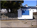 TM4767 : Coastguard kiosk on Dunwich Heath by Geographer