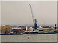 SZ0189 : Crane at Poole New Quay by David Dixon