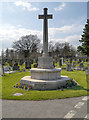 SJ5187 : Widnes Cemetery, Cross of Sacrifice by David Dixon