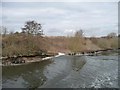 SJ6989 : Waves overtopping the piling by Christine Johnstone