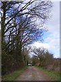 TM4072 : Farm Entrance & footpath from South Manor Farm and Willow Marsh Lane by Geographer