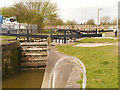 SJ5686 : Lock Access to Fiddler's Ferry Yacht Haven by David Dixon