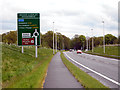 SJ8375 : Melrose Way (Alderley Edge Bypass) Approaching Nether Alderley Roundabout by David Dixon