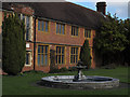 TR0546 : Fountain outside Wye College by Stephen Craven